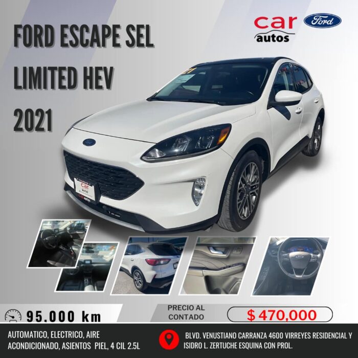 FORD ESCAPE SEL LIMITED HEV 2021 Imagen de la galería