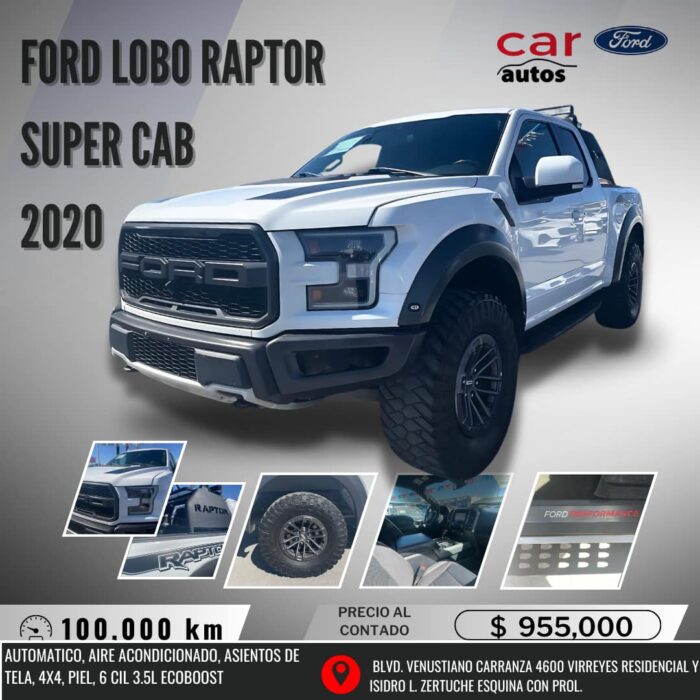 FORD LOBO RAPTOR SUPER CAB 2020 Imagen de la galería