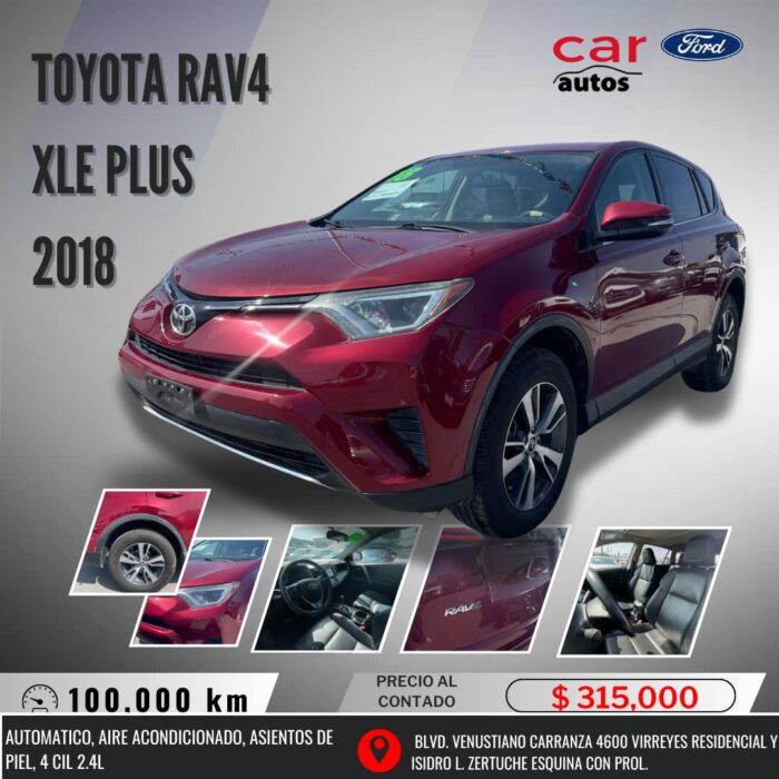 TOYOTA RAV4 XLE PLUS 2018 Imagen de la galería