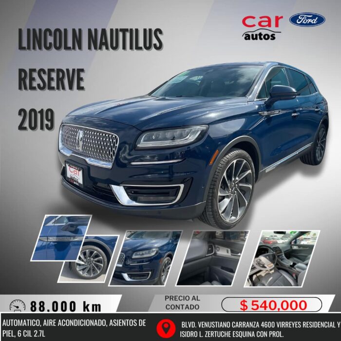 LINCOLN NAUTILUS RESERVE 2019 Imagen de la galería