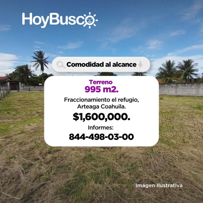 Terreno en venta 995 m Imagen de la galería