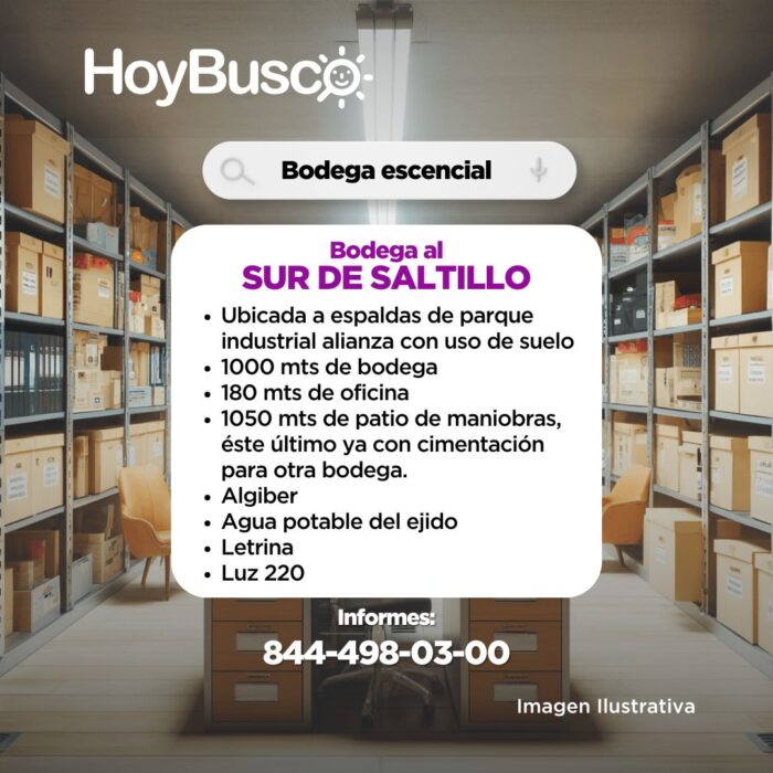 Bodega al sur de Saltillo Imagen de la galería