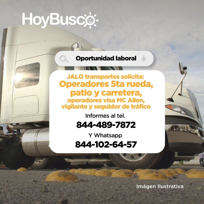 Jalo solicita operador 5a rueda Imagen de la galería