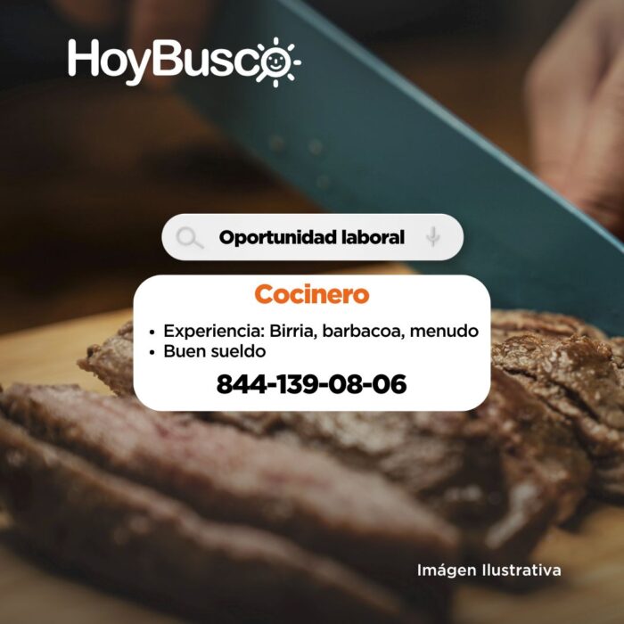Se solicita cocinero Imagen de la galería