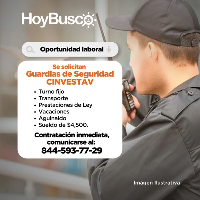 Se solicitan guardias de seguridad Imagen de la galería