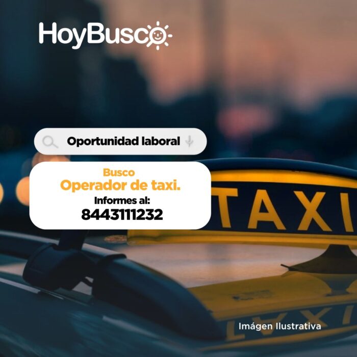 Se solicita operador de taxi Imagen de la galería