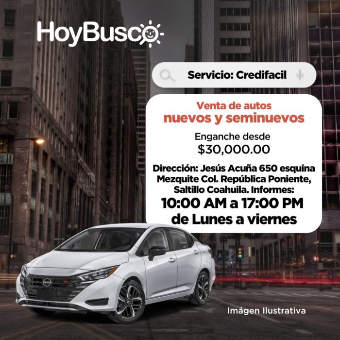 En Credifacil venta de autos nuevos y seminuevos Imagen de la galería