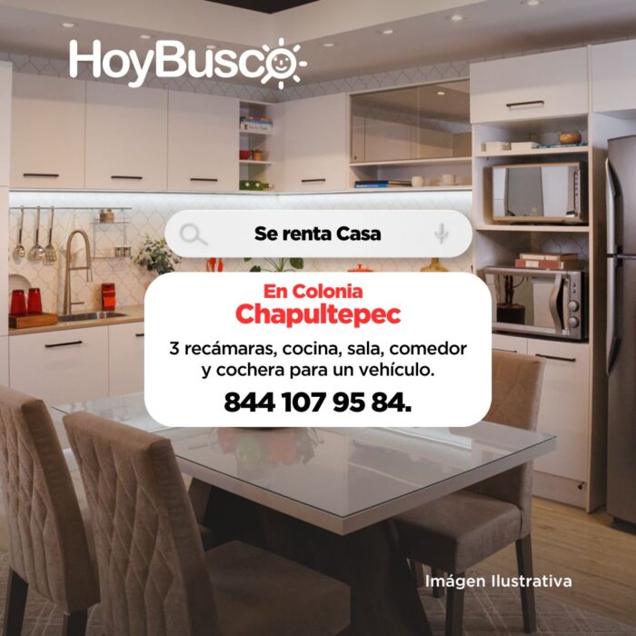 Se renta casa en col. Chapultepec Imagen de la galería