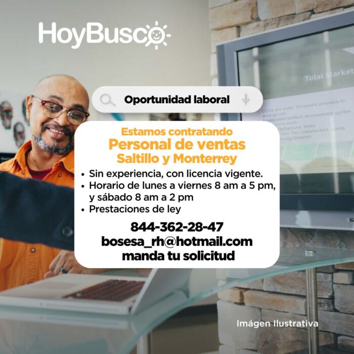 Se solicita personal de ventas Imagen de la galería