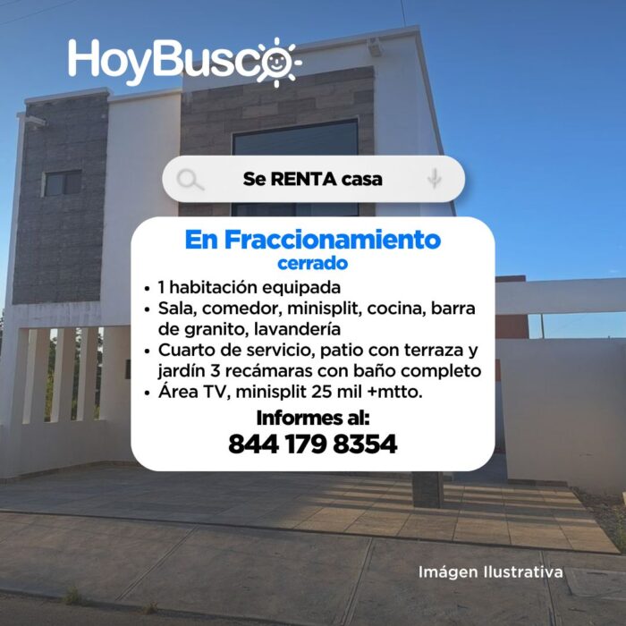 Se renta casa en fraccionamiento cerrado Imagen de la galería