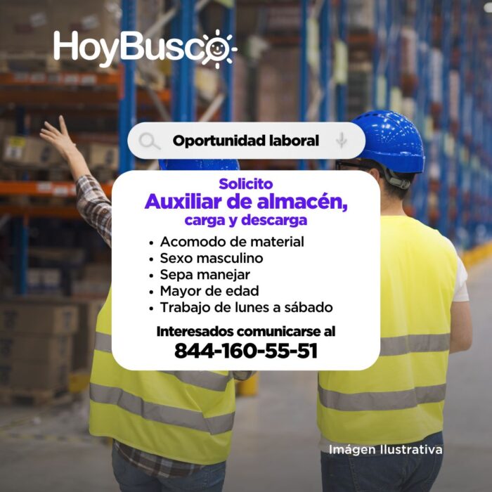 Contratamos auxiliar de almacén Imagen de la galería