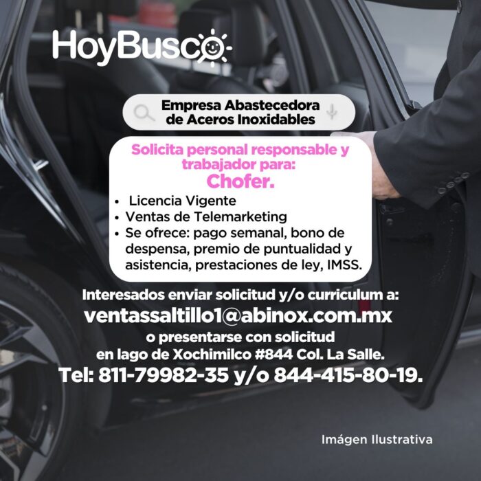 ¡ABINOX te esta buscando! Imagen de la galería