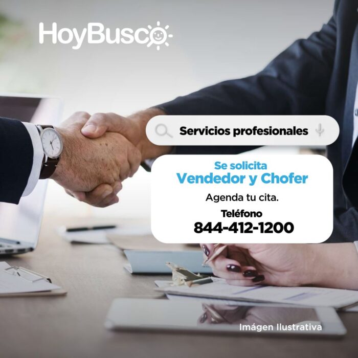 Se solicita vendedor y chofer Imagen de la galería