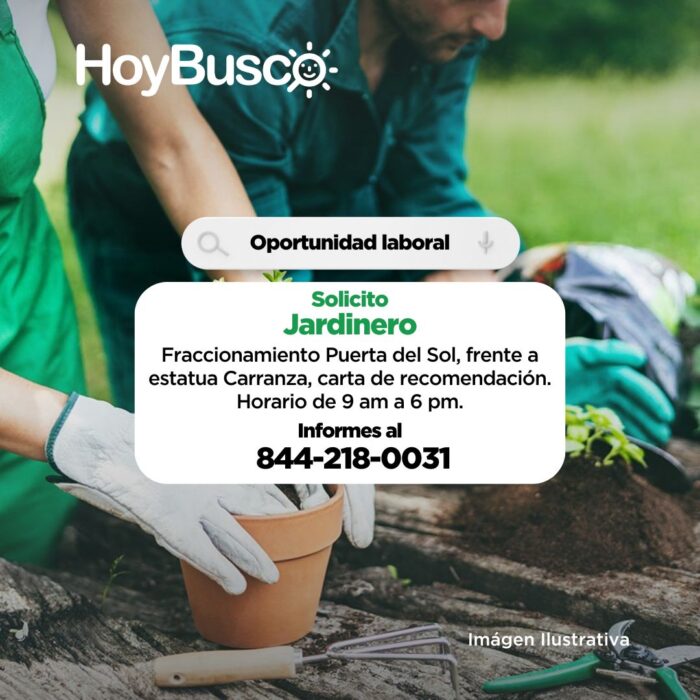 ¡Solicitamos jardinero! Imagen de la galería