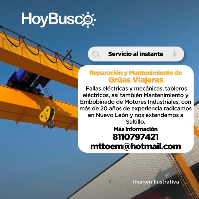 Reparación y mantenimiento de grúas viajeras Imagen de la galería