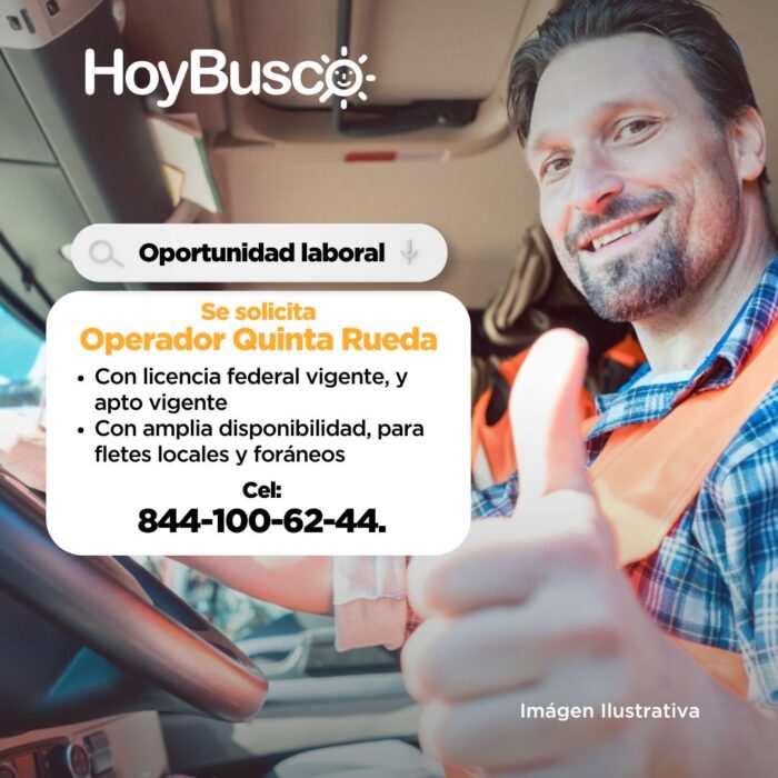 Se solicita operador de quinta rueda Imagen de la galería