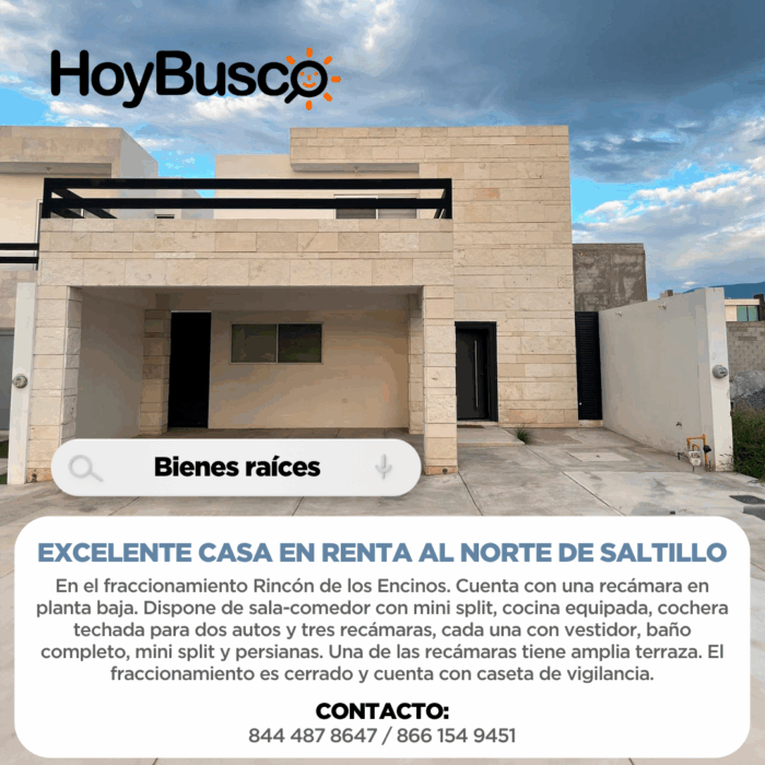 Excelente casa en renta al norte de Saltillo Imagen de la galería