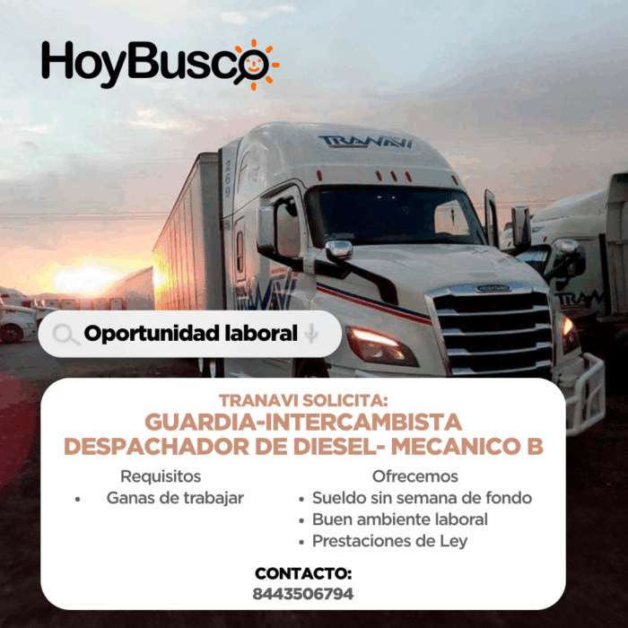 ¡ÚNETE AL EQUIPO TRANAVI! Imagen de la galería