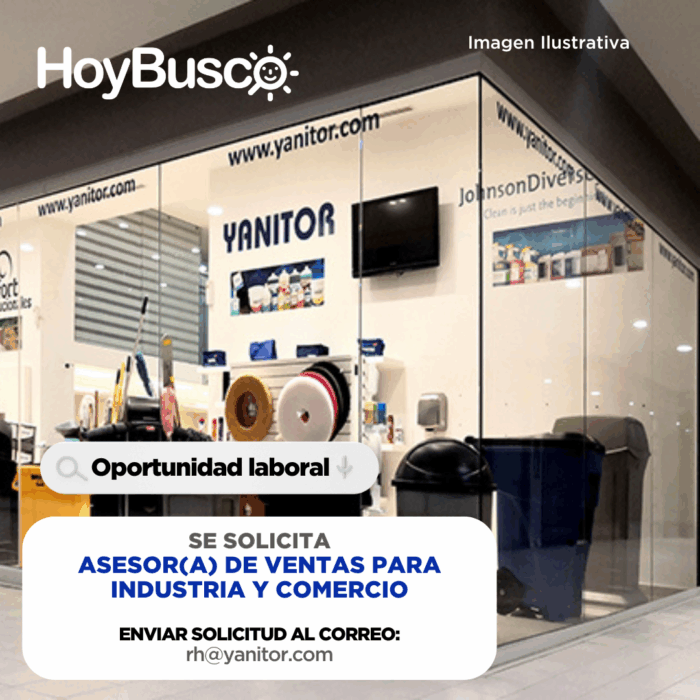 Yanitor solicita asesor de ventas Imagen de la galería