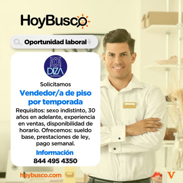 ¡Estamos contratando Vendedor/a de Piso por Temporada! 🛍️ Imagen de la galería