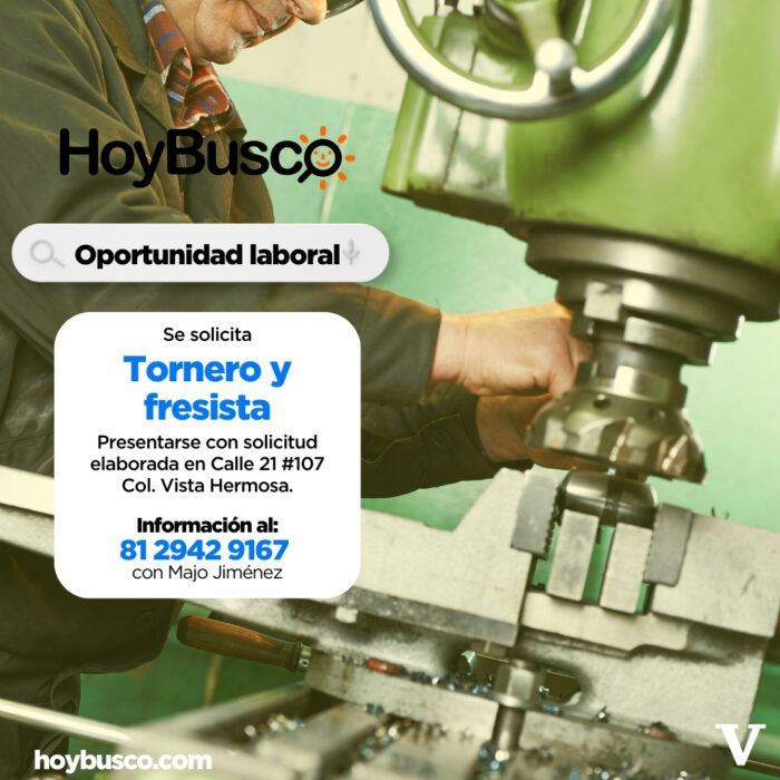 ¿Tienes experiencia en torno y fresa?¡Estamos buscando talento como tú! Imagen de la galería