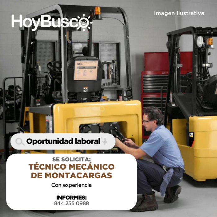 Empresa solicita Técnico Mecánico de Montacargas Imagen de la galería