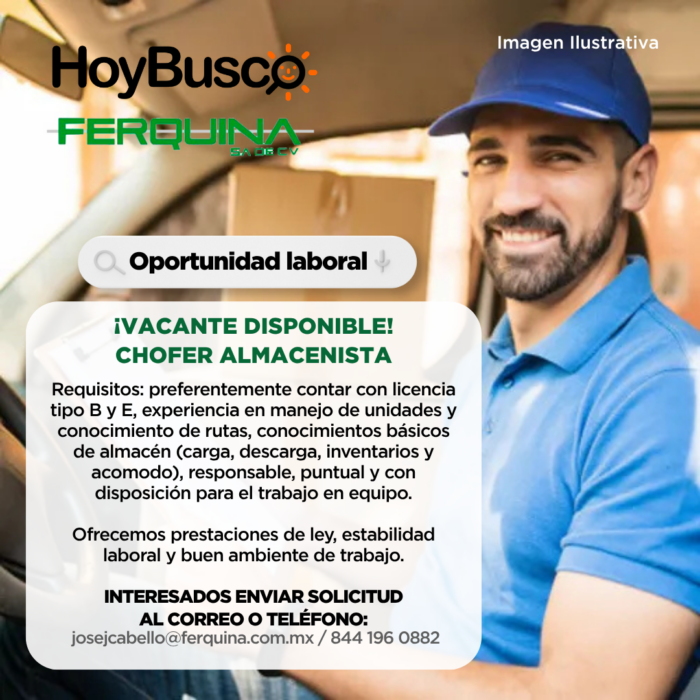 🚚📦 ¡VACANTE DISPONIBLE! 📦🚚 Imagen de la galería